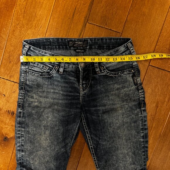 Silver Jeans Berkley | Ultra Low Rise Slim Bootcut | Size 27/34 | Y2K Vibes GUC - Picture 8 of 11